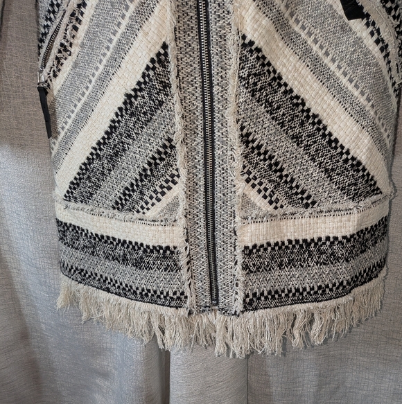 Rebecca Taylor $695 Artisan Tweed Fringe Coat In Size 8 - Picture 10 of 17